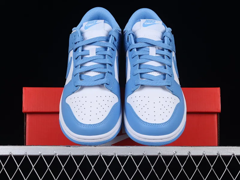 All categories Nk SB Dunk series Nk SB Dunk Low low-top sneakers M version pure original Nk Dunk Low "University Blue" white blue North Carolina white blue Dunk series low-top casual sports skateboard shoes DD1391-102